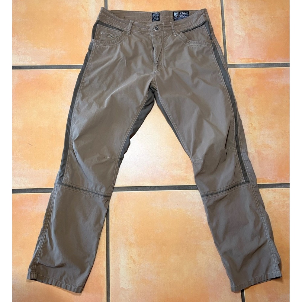 Kuhl Pants Mens 34x32 Brown Radikl Stretch Hiking Outdoor Cargo Workwear Climb